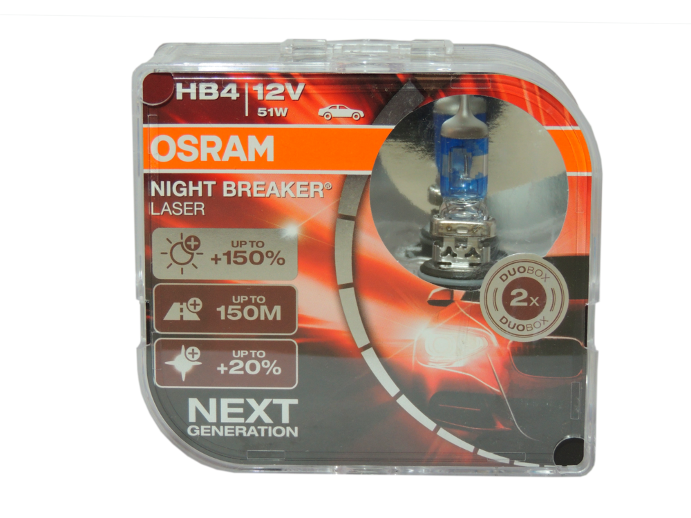 Bombillo osram 9006 HB4 (150%) night breaker laser 12V 51W (cajax2)