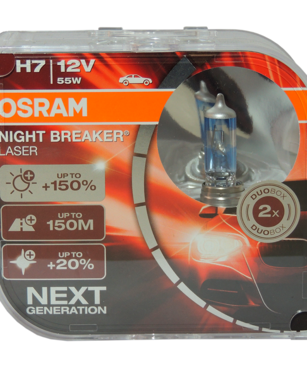 Bombillo osram H7 (150%) night breaker laser (cajax2)