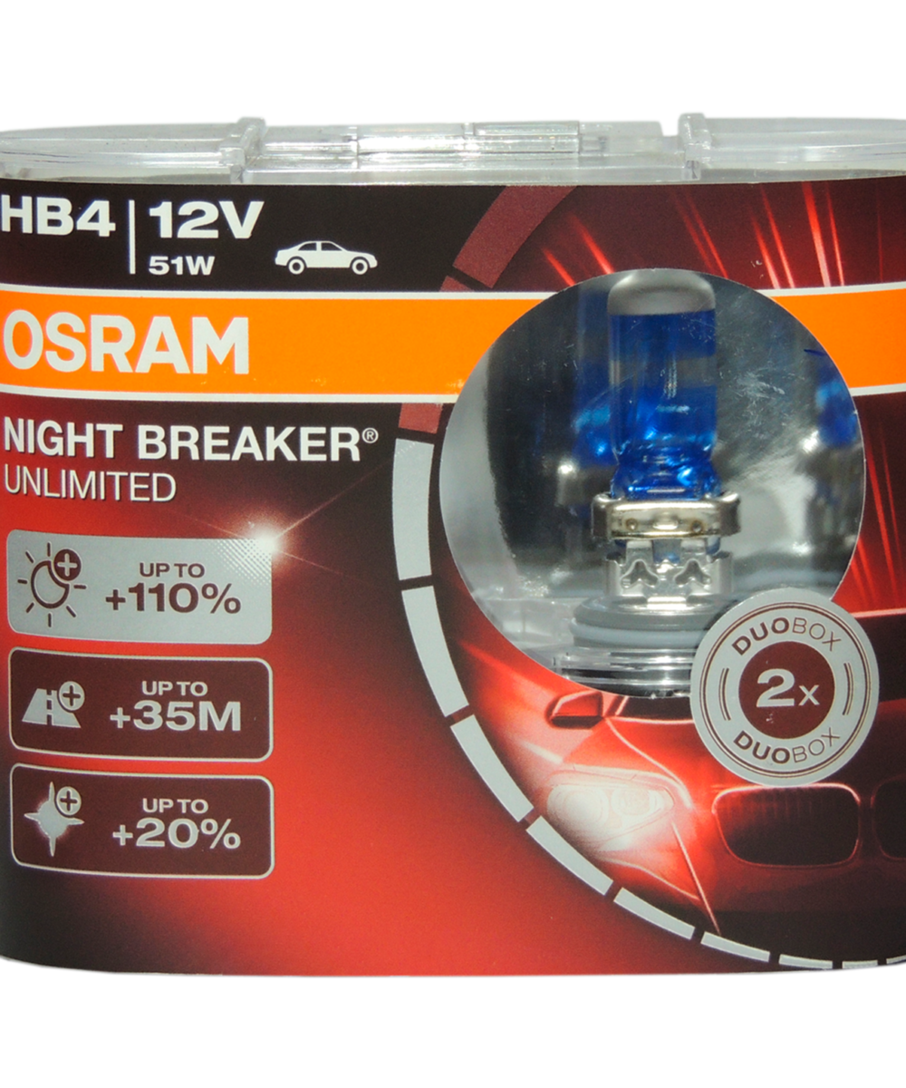 Bombillo osram 9006 (110%) night braker unlimited 12v/51w (cajax2)